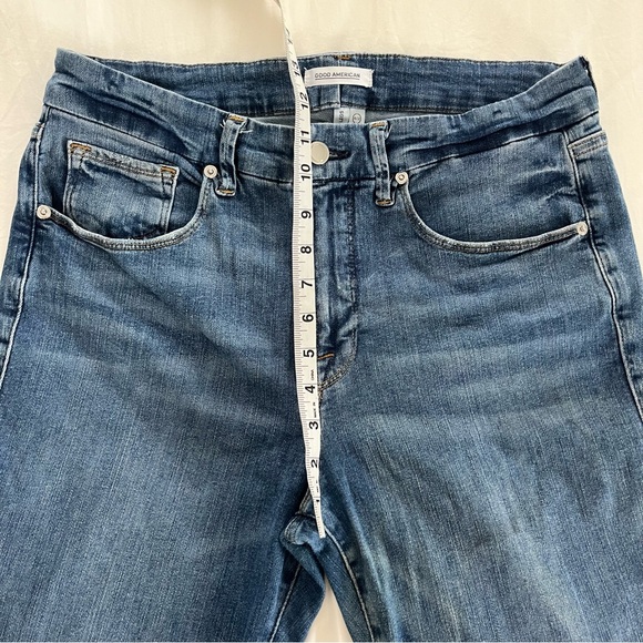 Good American High Rise Dark Blue Jeans - Picture 8 of 14